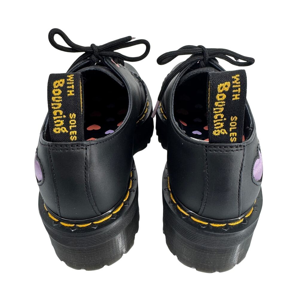 Dr. Martens 1461 Quad Hearts‎ Oxford Loafer Platform Size 7 Women's - Picture 10 of 13